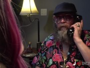 Sexy blonde Evilyn Ink gives Ivan some new ink before she gives him a private show 2/16