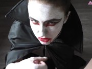 Vampire Girl Passionate Sucks Big Cock to Cum In Mouth 8/16