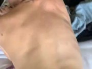 Pounding my kitten before we unpack 6/16