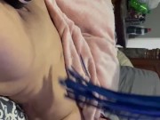 Wife had no idea there were other people watching and recording her sweet pussy