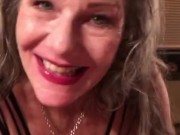 Hot Cougar Granny Loves To Suck! Eye Contact POV BJ With Deepthroat Throat Fuck 13/16