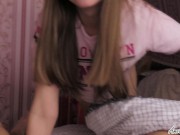 Girlfriend Sensual Blowjob Cock Friend And Gets Cum In Mouth 2/16