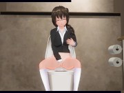 3D HENTAI Teacher helped schoolgirl cum in the toilet 6/16