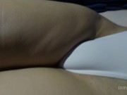My tight swimsuit hides my puffy pussy mound and cameltoe 10/16