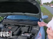 Mofos - Kinky Blonde Jessie Wylde Repays Stranger Man With Her Tight Pussy 2/16