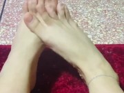 Hot feet for my slave to lick 3/16