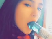 Cute  girl practicing blowjobs 1/16
