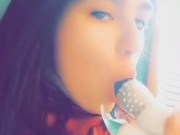 Cute  girl practicing blowjobs 2/16