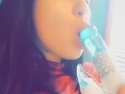 Cute  girl practicing blowjobs 5/16