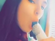 Cute  girl practicing blowjobs 6/16