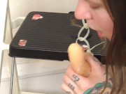 FUCKING MY STEP STOOL WHILE MY STEP LADDER WATCHES 7/16