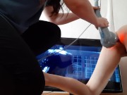 Выебала её в жопу перед телевизором вибрирующим массажёром - lesbian_illusion 10/16