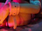 ♡ GIRL IN STOCKINGS, 2 DILDOS, VIBRATOR AND REAL ORGAZM ♡ 16/16