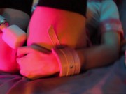 ♡ GIRL IN STOCKINGS, 2 DILDOS, VIBRATOR AND REAL ORGAZM ♡ 4/16