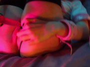 ♡ GIRL IN STOCKINGS, 2 DILDOS, VIBRATOR AND REAL ORGAZM ♡ 6/16