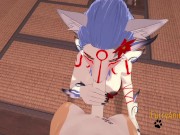 Furry Hentai - Wolf blowjob to Dog and cum in her mouth 16/16