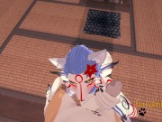 Furry Hentai - Wolf blowjob to Dog and cum in her mouth 6/16