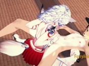 Furry Hentai - Wolf Handjob & Boobjob to Dog and cum in her Tits 9/16