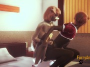 Furry Hentai - 2 Dogs Squatting fuck 8/16