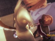 Furry Hentai - 2 Dogs blowjob and cum in her mouth 4/16