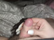 I help him to get his little cock to cum *unbelievable amount of cum* 2/16