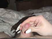 I help him to get his little cock to cum *unbelievable amount of cum* 6/16