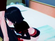 Ryuko Matoi giving blowjob and getting mouth fucked. 4/16