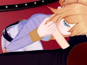 Jean deep throats a big cock, swallows load. 4/16