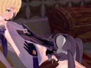 Mona rubs Fischl's pussy then eats her out. 13/16