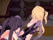 Mona rubs Fischl's pussy then eats her out. 15/16