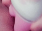 Playful teen makes her tight pink pussy pulse. 13/16