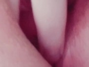 Playful teen makes her tight pink pussy pulse. 14/16