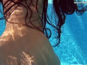 Small tits Latina babe Andreina Deluxe underwater 11/16