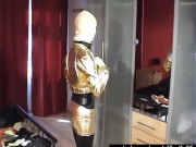 Hot Babe's Body Full Encased In Nylon Pantyhose Masking - Shiny Spandex And Sexy Latex - Part 2 16/16