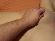 ⭐ Lazy Naked Girlfriend Pees The Bed While Boyfriend Caresses Her!! 4/16