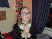 Naughty school girl touches herself before a joint - IzzyHellbourne 16/16