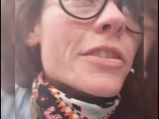 I went food shopping with a vibrator strapped in my panties. How long did I last? 13/16