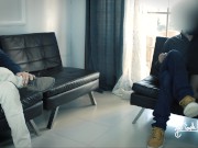 Business trip. Wife watches OpheliasDream and fucks her boss while cuckold husband cums 2 times 9/16