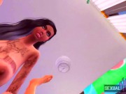 My Hot Girlfriend Teaches Me To Do Lesbian Sex For The First Time POV - Sexual Hot Animations 13/16