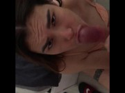 Young mom fucking like a slut - SWALLOW BLOWJOB 9/16