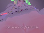 Nerdy Glasses Neko in Pajamas Strips Sits On Your Face in Bedroom Thigh High Popsicle POV Lap Dance 9/16