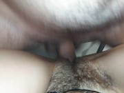 FIRST SEX WITH A HAIRY PUSSY. HAIRY PUSSY GETS CUM FAST 15/16