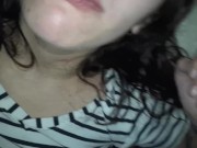 Green eyes Milf gets face fucked hard and unexpected swallow 16/16