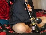 hotwife milf masturbating while smoking and watching porn 1/16