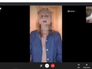 HOT Mature MILF Blows & Shags Pizza Man, While on Skype Call to hubby!  British Amateur Cuckold x 1/16