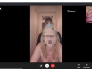 HOT Mature MILF Blows & Shags Pizza Man, While on Skype Call to hubby!  British Amateur Cuckold x