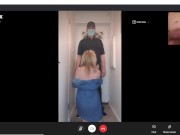 HOT Mature MILF Blows & Shags Pizza Man, While on Skype Call to hubby!  British Amateur Cuckold x 6/16