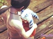 Star Wars Hentai - Ahsoka Boojob While Sucking And Gets Cum In Her Mouth 1/16