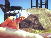 Star Wars Hentai - Ahsoka Boojob While Sucking And Gets Cum In Her Mouth 12/16