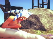 Star Wars Hentai - Ahsoka Boojob While Sucking And Gets Cum In Her Mouth 13/16